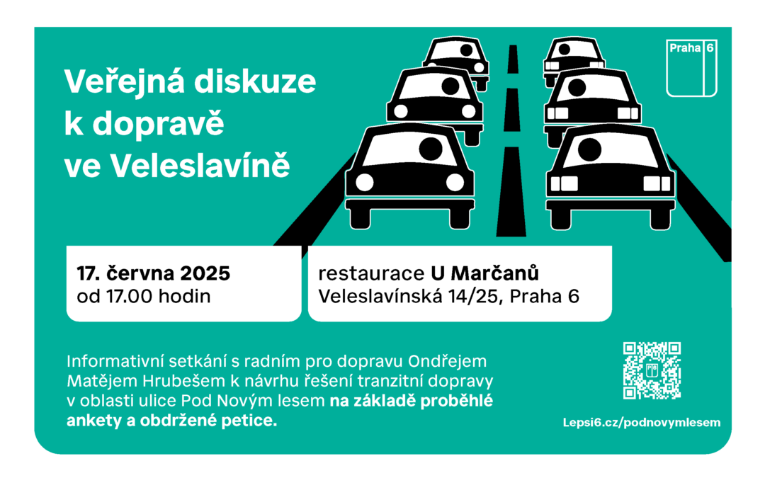 Veřejné setkání k dopravě ve Veleslavíně